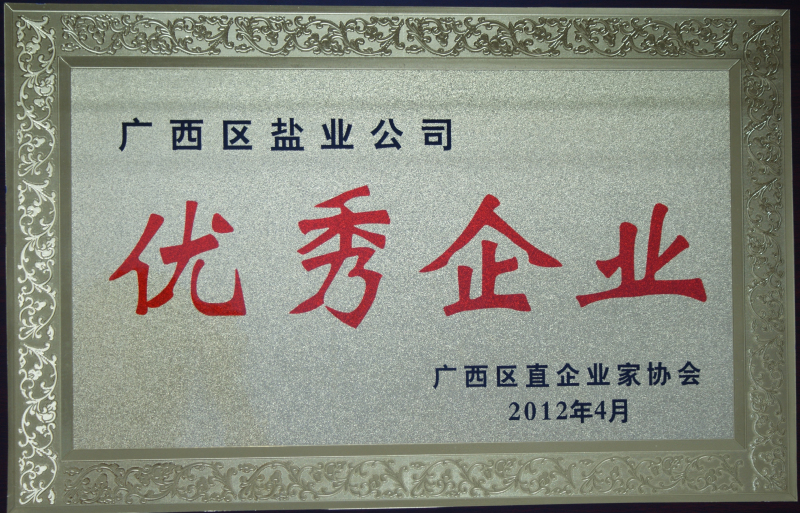 2012年廣西區直企業(yè)家協(xié)會(huì )優(yōu)秀企業(yè)